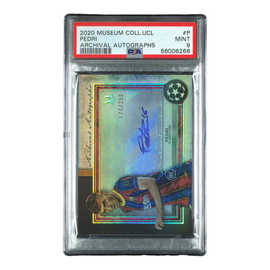 2020 TOPPS MUSEUM COLLECTION UEFA CHAMPIONS LEAGUE ARCHIVAL AUTOGRAPHS #P PEDRI ARCHIVAL AUTOGRAPHS