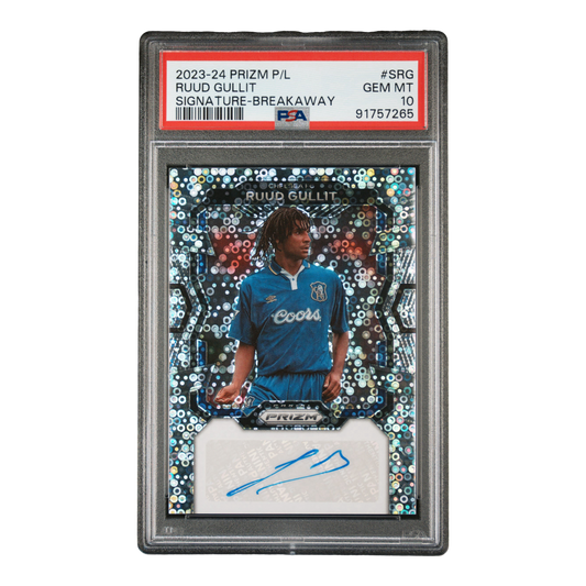 2023-24 PANINI PRIZM PREMIER LEAGUE SIGNATURES #SRG RUUD GULLIT SIGNATURE-BREAKAWAY PRIZM