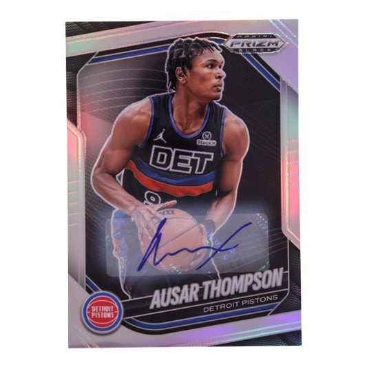 Ausar Thompson 2024-25 Panini Prizm Black Autographs Prizms Silver #90