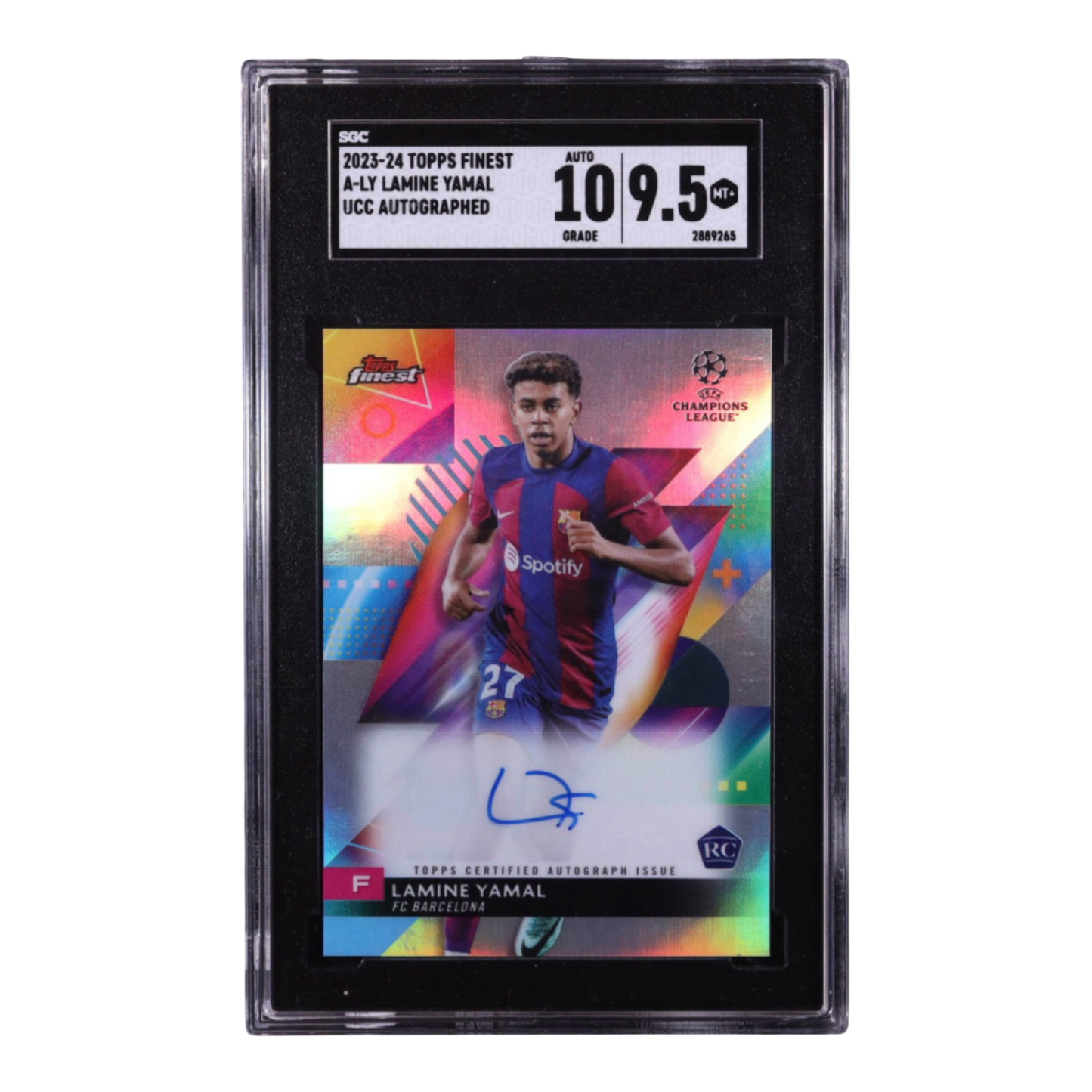 Lamine Yamal 2023-24 Finest UEFA Club Competitions Autographs #ALY RC