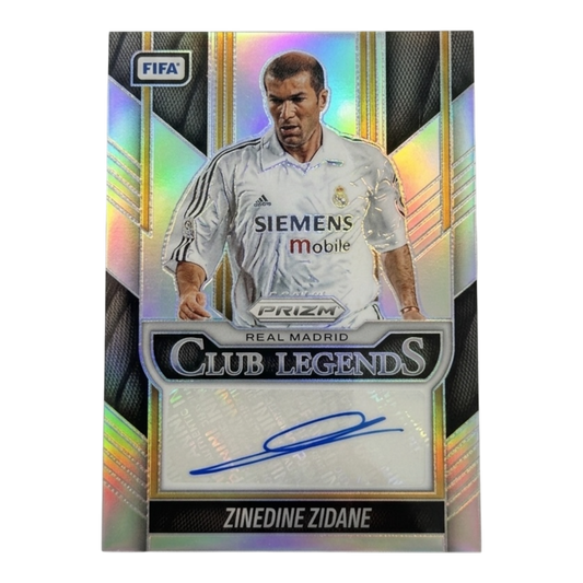 Panini 2025-26 Prizm FIFA Club Legends Zidane Auto