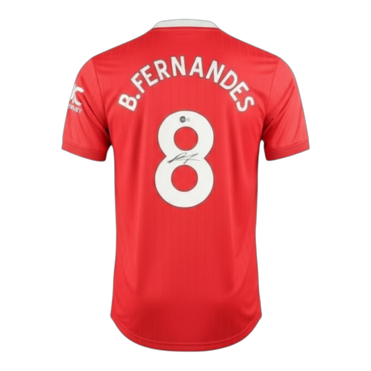 Bruno Fernandes Signed Manchester United Adidas Authentic Jersey (Beckett)