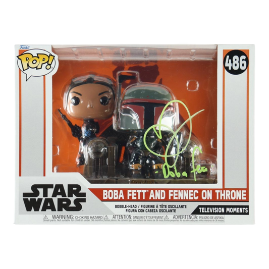 Daniel Logan Signed "Star Wars" Boba Fett And Fennec On Throne #486 Funko