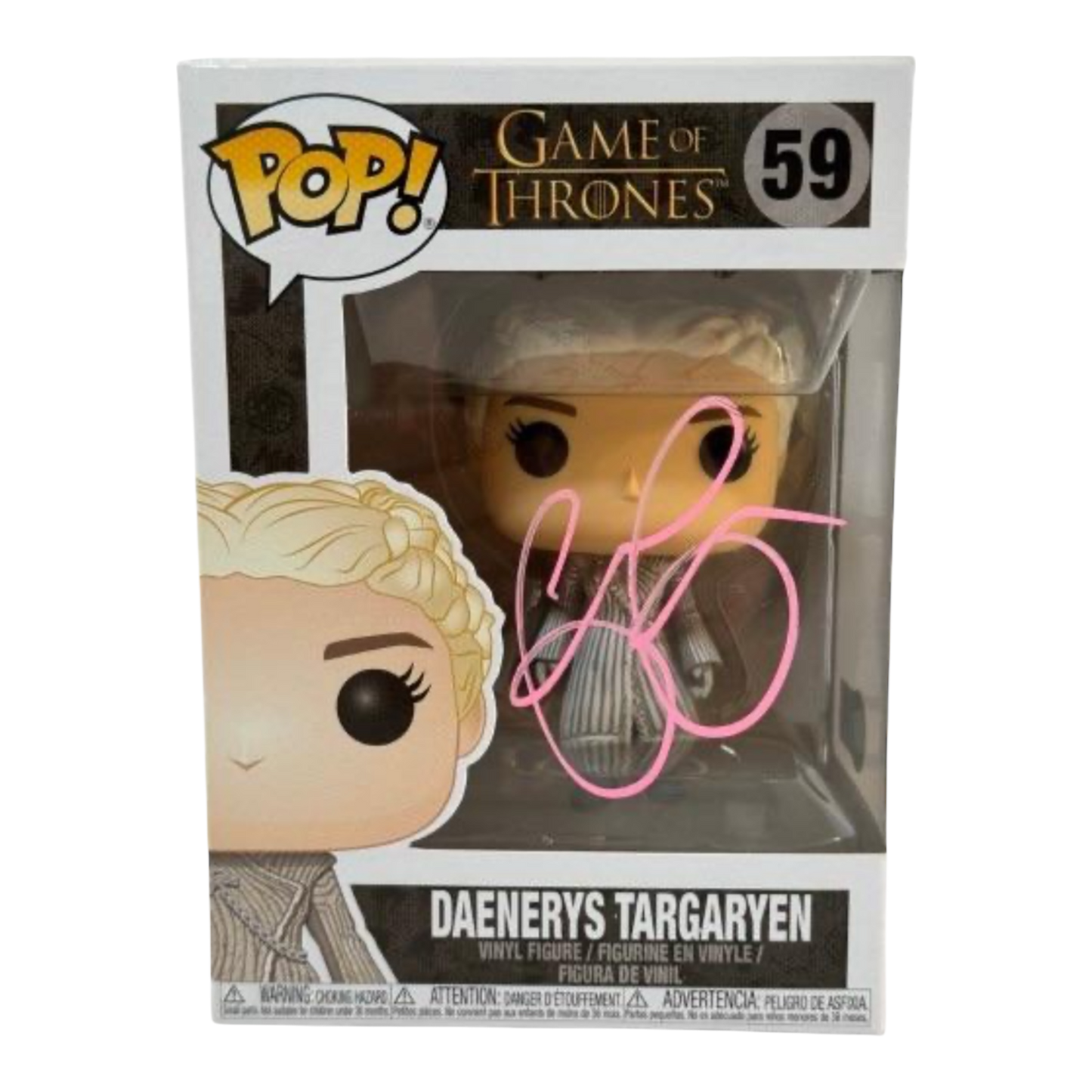 Emilia Clarke Signed "Game of Thrones" #59 Daenerys Targaryen Funko (Becket)