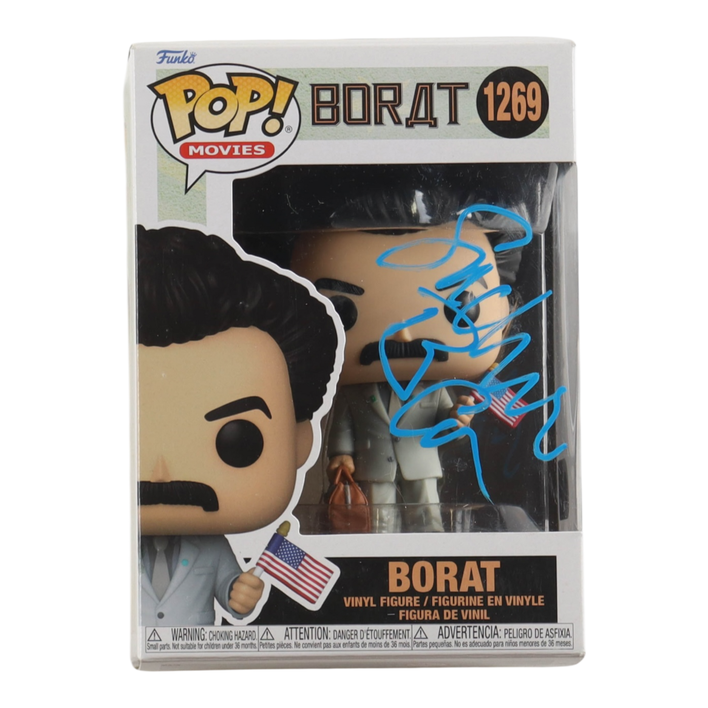 Sacha Baron Cohen Signed "Borat" #1269 Borat Funko  (SWAU)