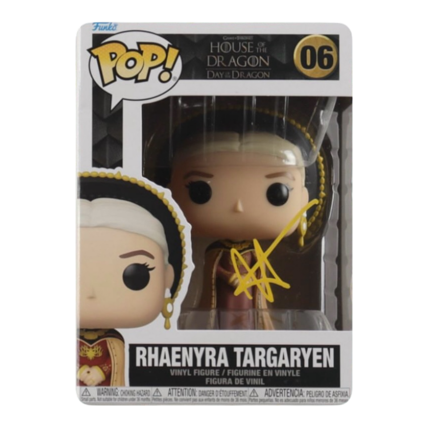 Milly Alcock Signed "House of the Dragon" #06 Rhaenyra Targaryen Funko(PSA)