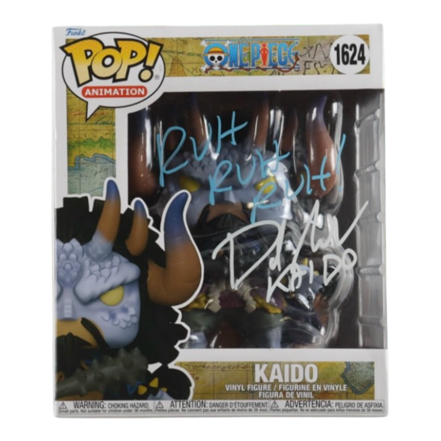 David Sobolov Signed "One Piece" #1624 Kaido Funko(JSA)