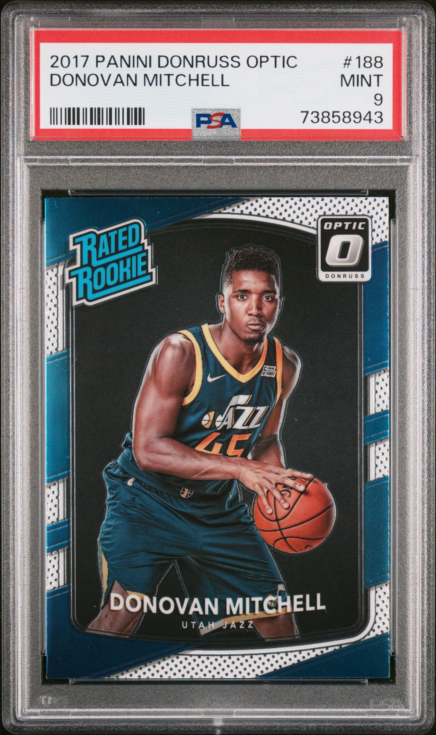 2017 PANINI DONRUSS OPTIC #188 DONOVAN MITCHELL