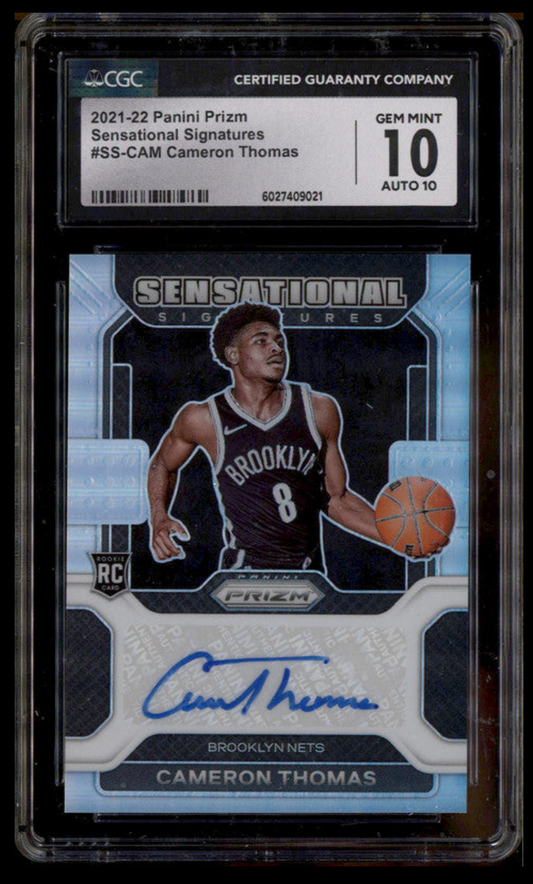 2021-22 Panini Prizm #SS-CAM Cameron Thomas Auto