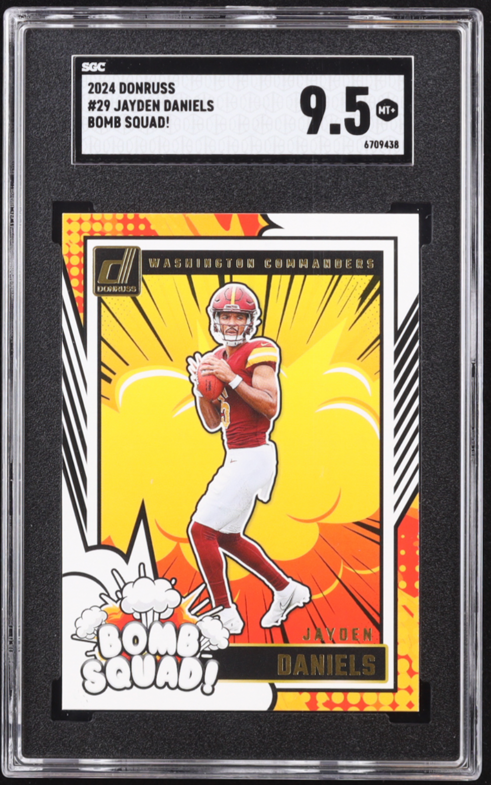 Jayden Daniels 2024 Donruss Bomb Squad #29 RC