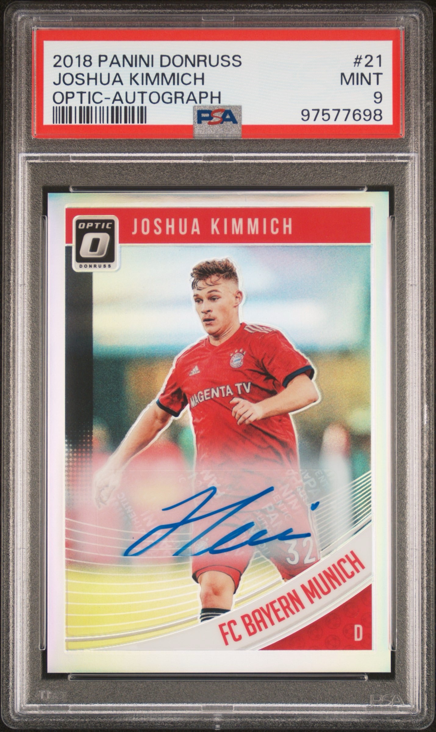 2018 PANINI DONRUSS #21 JOSHUA KIMMICH OPTIC-AUTOGRAPH