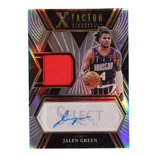 Jalen Green 2022-23 Select X-Factor Memorabilia Signatures #17