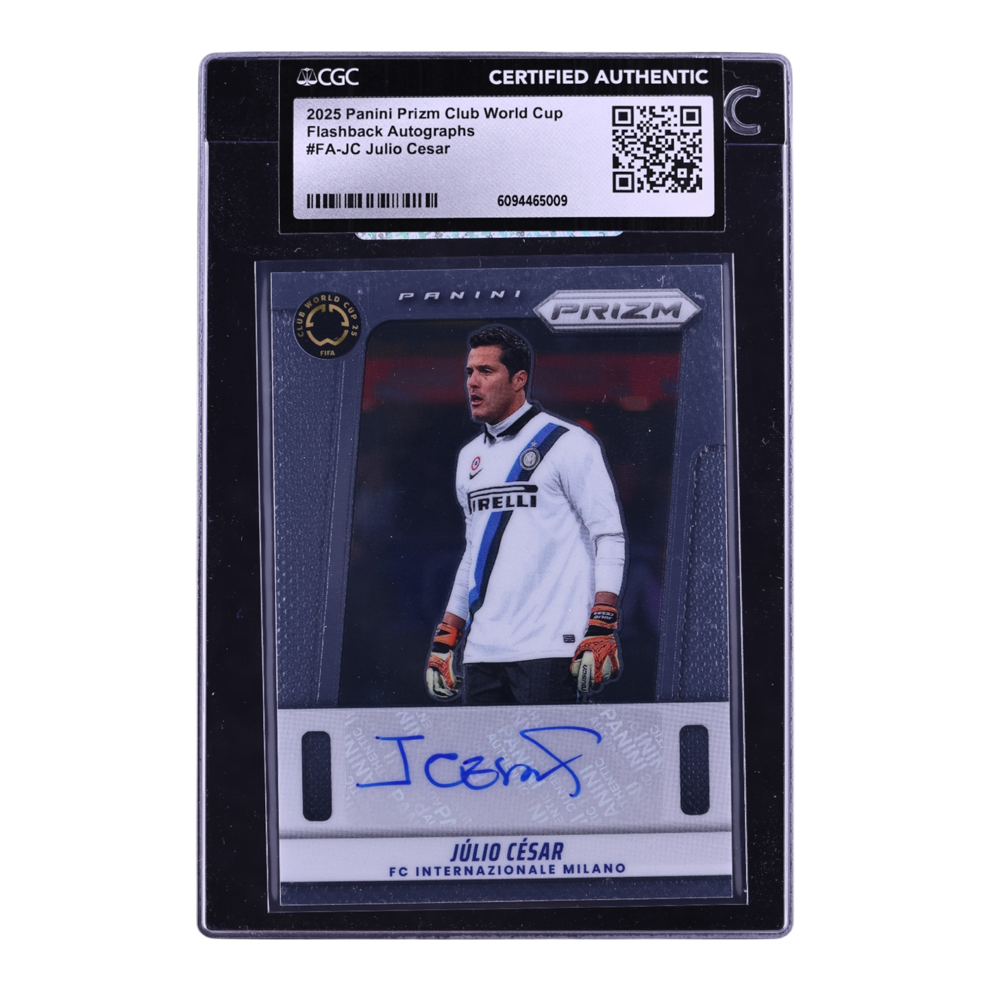 2025 Panini Prizm Club World Cup Flashback Julio Cesar AUTO #FA-JC