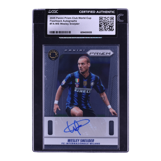2025 Panini Prizm Club World Cup Flashback Wesley Sneijder AUTO #FA-WS