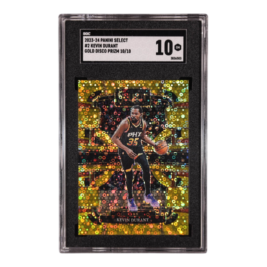 Kevin Durant 2023-24 Panini Select Gold Disco Prizm