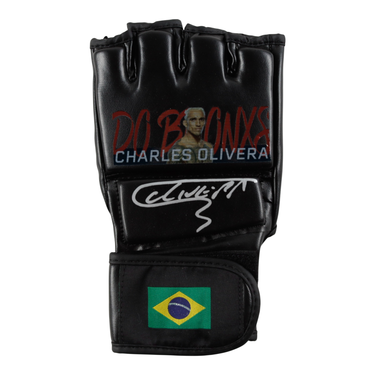 Charles Oliveira Signed Custom Brazil MMA Glove