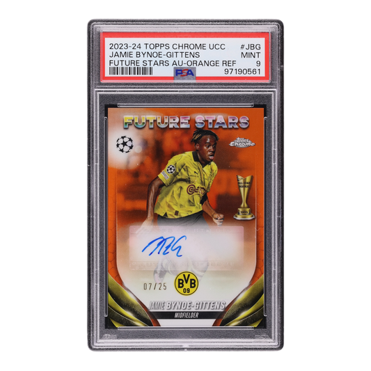 2023 Topps Chrome UEFA Club Competitions Future Stars Orange Jamie Bynoe-Gittens AUTO