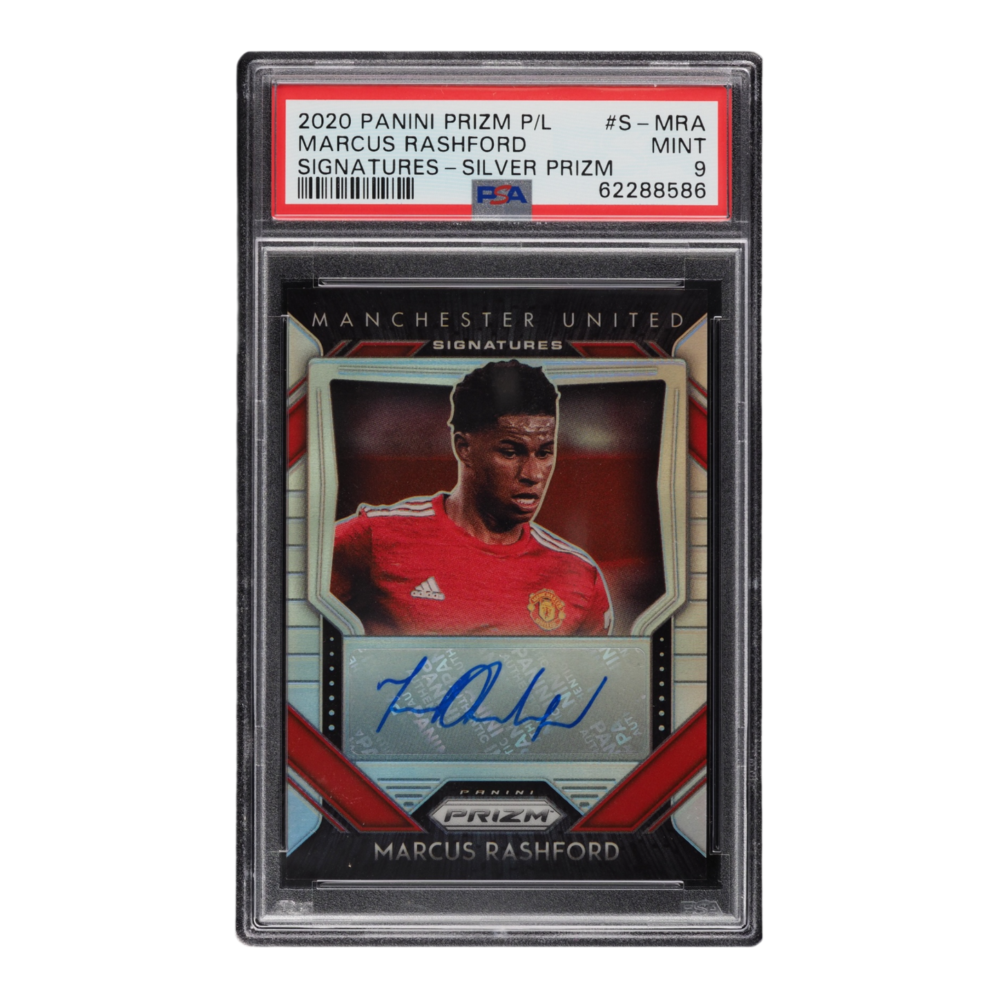 2020 Panini Prizm Premier League Signatures Silver Marcus Rashford