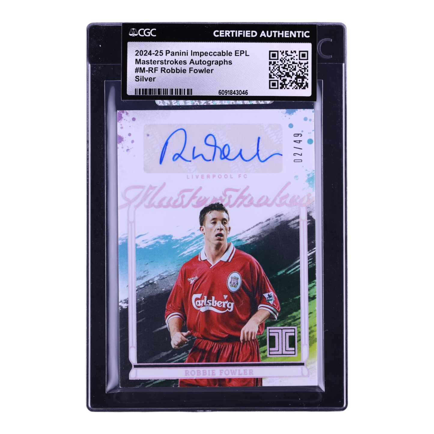 2024 Panini Impeccable EPL Masterstrokes Silver Robbie Fowler
